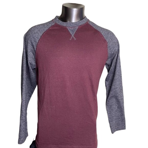 Eddie Bauer Pullover Sweat Shirt Brown Mens Crew Neck Size Large u Raglan Sleeve - Picture 3 of 8